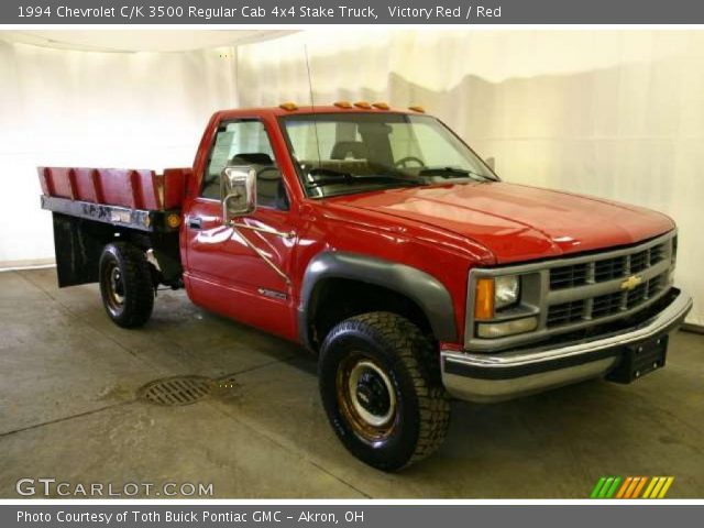 1994 Chevrolet C/K 3500 Regular Cab 4x4 Stake Truck in Victory Red