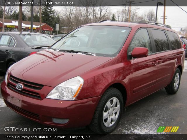 2006 Kia Sedona LX in Claret Red
