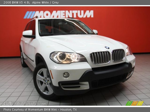2008 BMW X5 4.8i in Alpine White