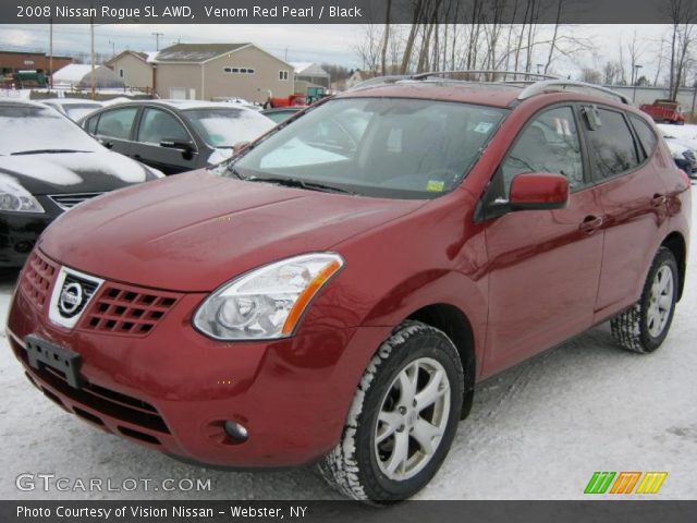 2008 Nissan Rogue SL AWD in Venom Red Pearl