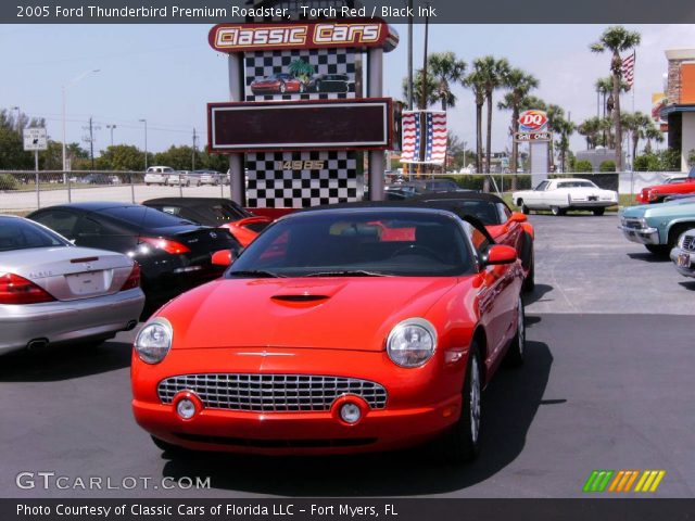 2005 Ford Thunderbird Premium Roadster in Torch Red