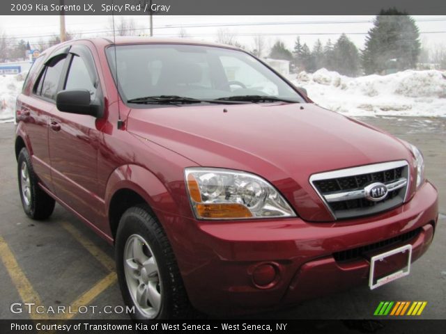 2009 Kia Sorento LX in Spicy Red