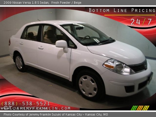 2009 Nissan Versa 1.8 S Sedan in Fresh Powder