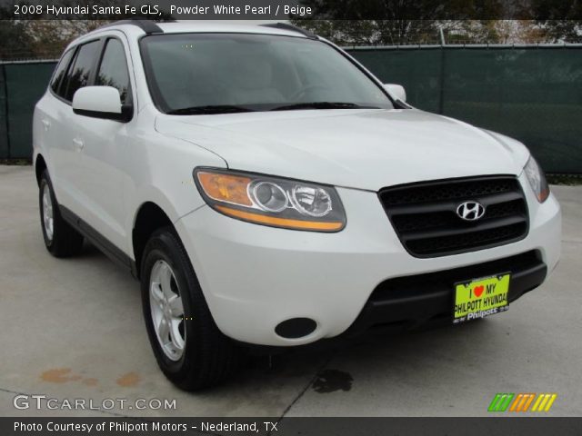 2008 Hyundai Santa Fe GLS in Powder White Pearl