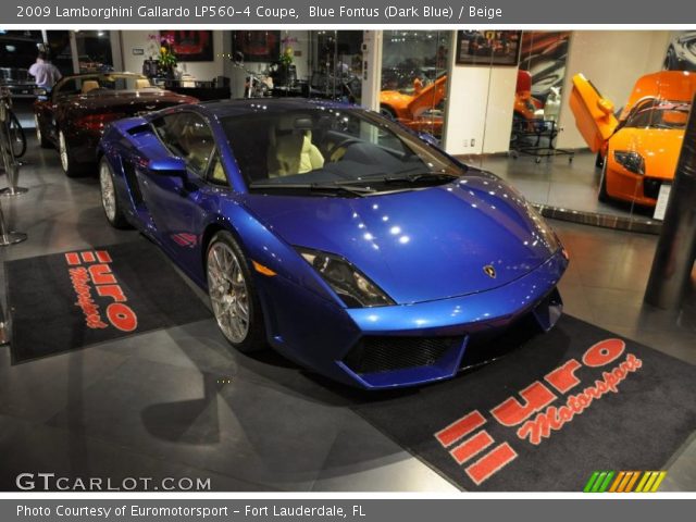 2009 Lamborghini Gallardo LP560-4 Coupe in Blue Fontus (Dark Blue)