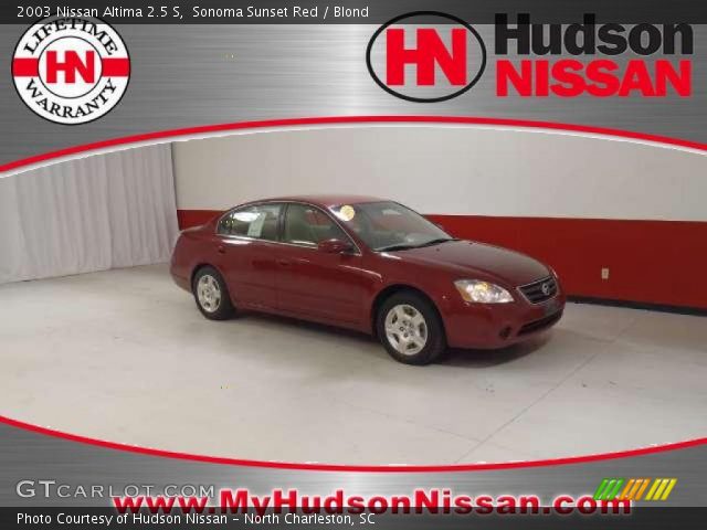 2003 Nissan Altima 2.5 S in Sonoma Sunset Red