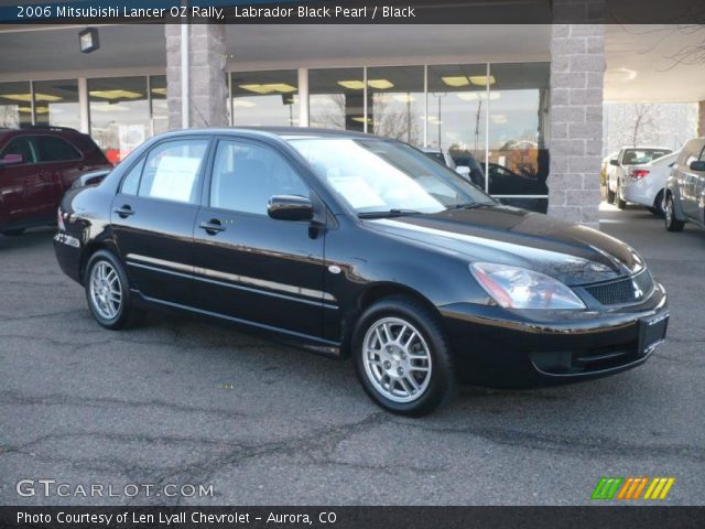 2006 Mitsubishi Lancer OZ Rally in Labrador Black Pearl