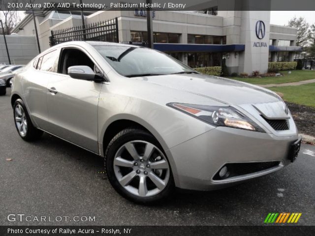 2010 Acura ZDX AWD Technology in Palladium Metallic