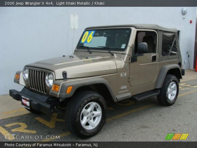 2006 Jeep Wrangler X 4x4 in Light Khaki Metallic