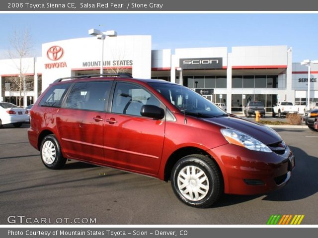 2006 Toyota Sienna CE in Salsa Red Pearl