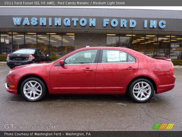 2011 Ford Fusion SEL V6 AWD in Red Candy Metallic
