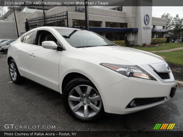 2010 Acura ZDX AWD Technology in Aspen White Pearl
