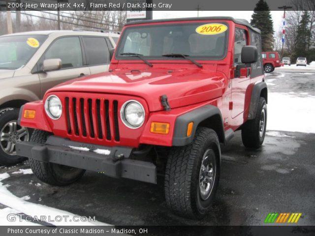 2006 Jeep Wrangler X 4x4 in Flame Red