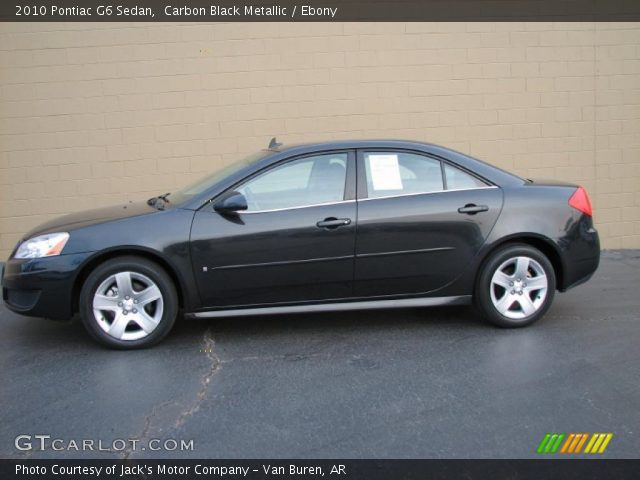 2010 Pontiac G6 Sedan in Carbon Black Metallic