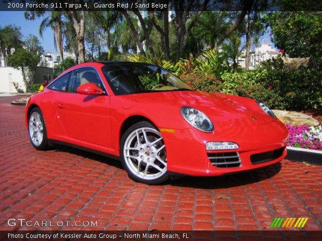 2009 Porsche 911 Targa 4 in Guards Red