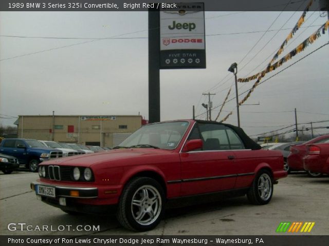 1989 BMW 3 Series 325i Convertible in Bright Red