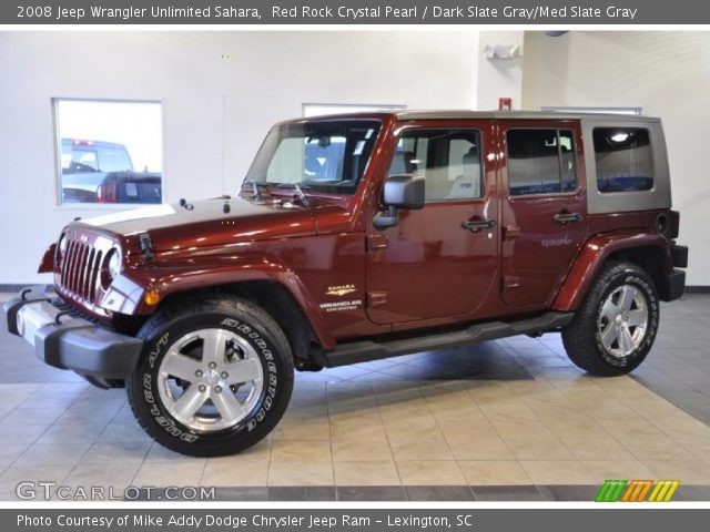 2008 Jeep Wrangler Unlimited Sahara in Red Rock Crystal Pearl