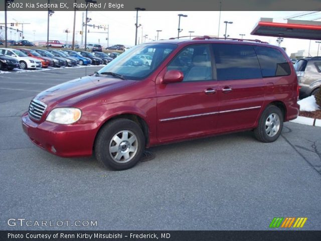 2002 Kia Sedona EX in Ruby Red