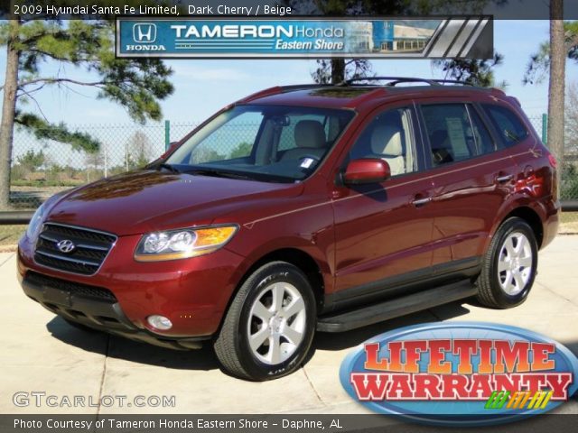 2009 Hyundai Santa Fe Limited in Dark Cherry