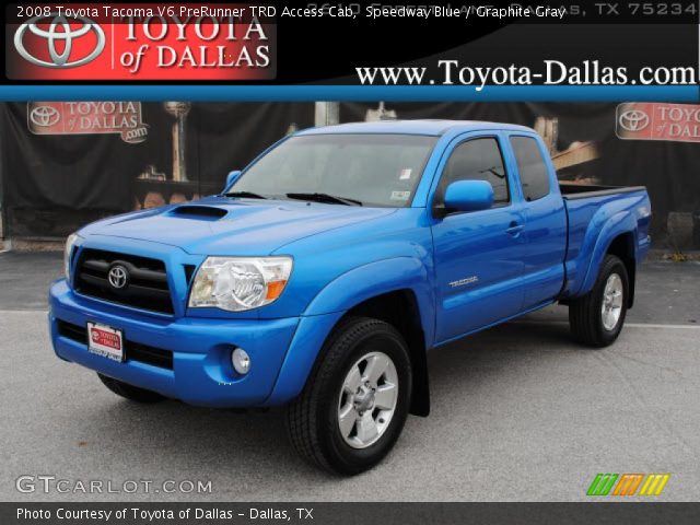 2008 Toyota Tacoma V6 PreRunner TRD Access Cab in Speedway Blue