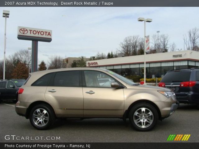 2007 Acura MDX Technology in Desert Rock Metallic