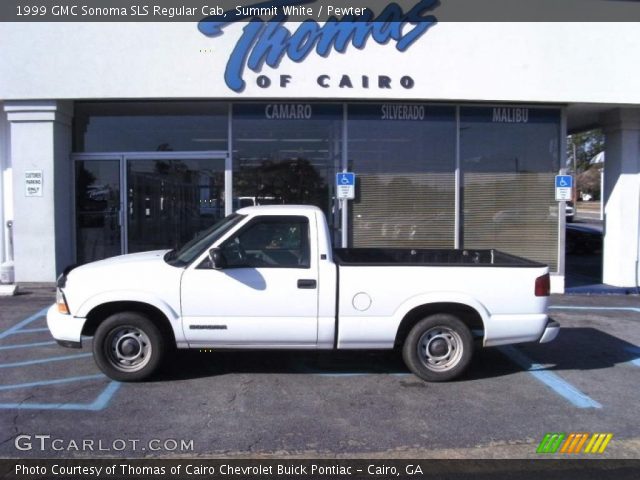 1999 GMC Sonoma SLS Regular Cab in Summit White