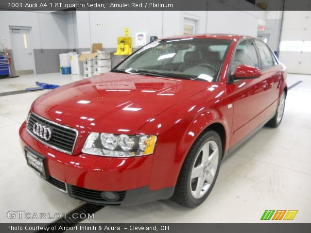 2003 Audi A4 1.8T quattro Sedan in Amulet Red