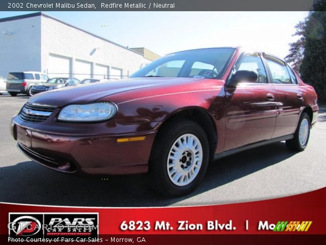 2002 Chevrolet Malibu Sedan in Redfire Metallic