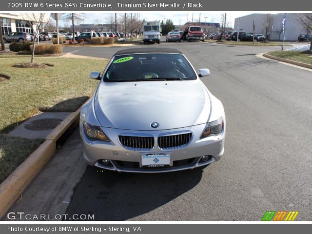 2005 BMW 6 Series 645i Convertible in Titanium Silver Metallic