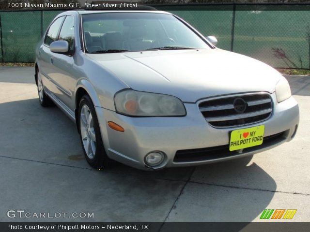 2003 Nissan Maxima GLE in Sheer Silver