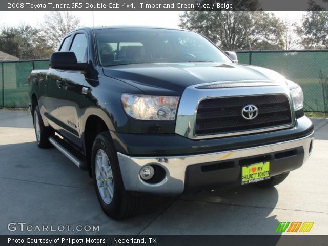 2008 Toyota Tundra SR5 Double Cab 4x4 in Timberland Green Mica
