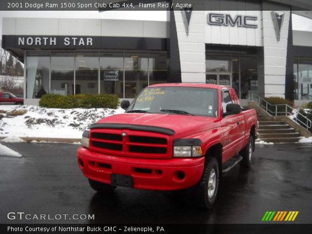 2001 Dodge Ram 1500 Sport Club Cab 4x4 in Flame Red