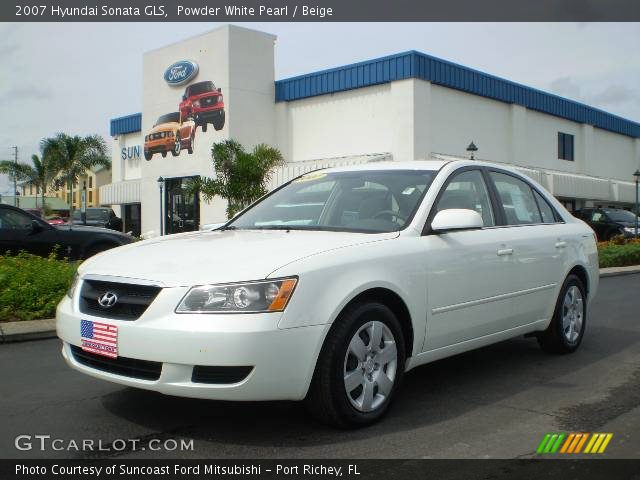 2007 Hyundai Sonata GLS in Powder White Pearl