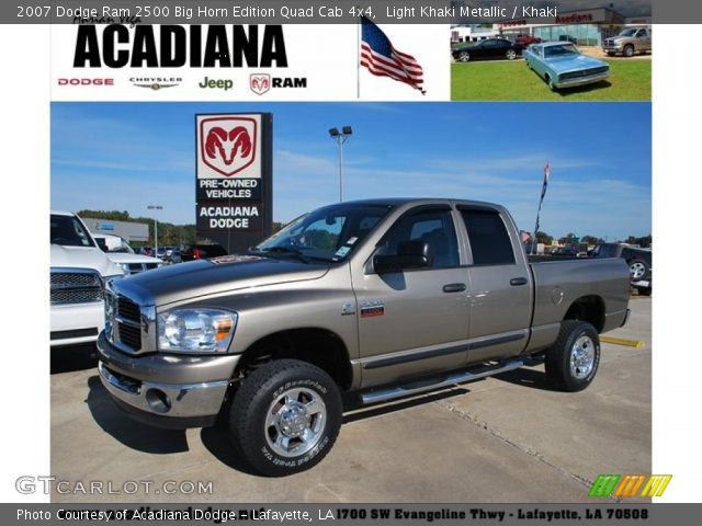 2007 Dodge Ram 2500 Big Horn Edition Quad Cab 4x4 in Light Khaki Metallic