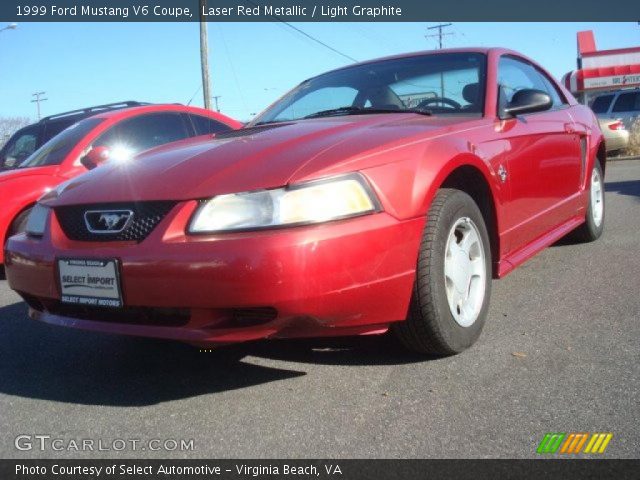 1999 Ford Mustang V6 Coupe in Laser Red Metallic