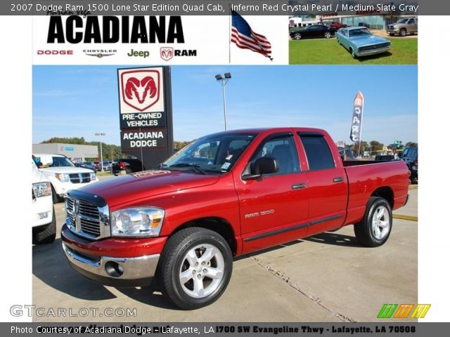2007 Dodge Ram 1500 Lone Star Edition Quad Cab in Inferno Red Crystal Pearl