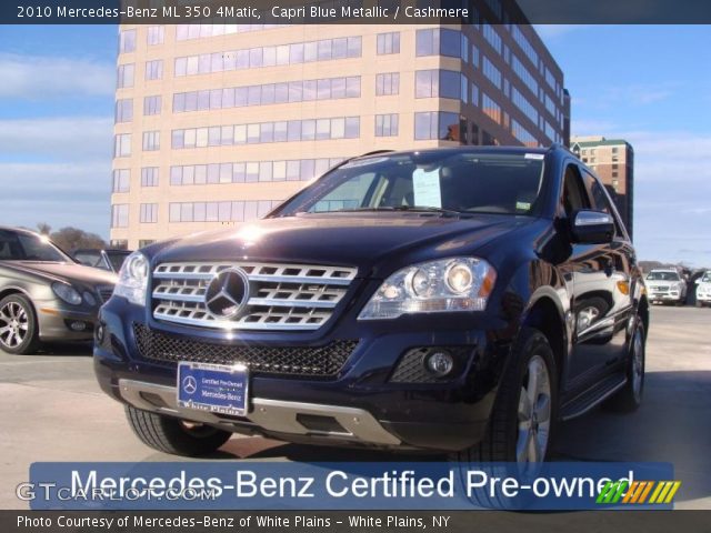 2010 Mercedes-Benz ML 350 4Matic in Capri Blue Metallic