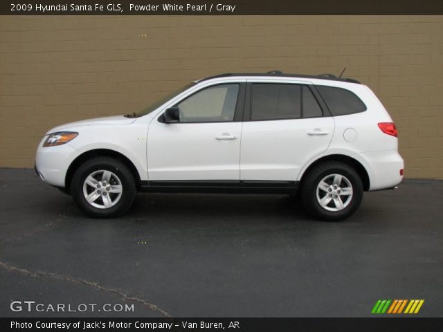 2009 Hyundai Santa Fe GLS in Powder White Pearl
