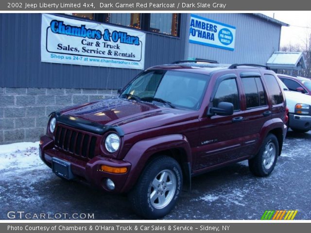 2002 Jeep Liberty Limited 4x4 in Dark Garnet Red Pearlcoat