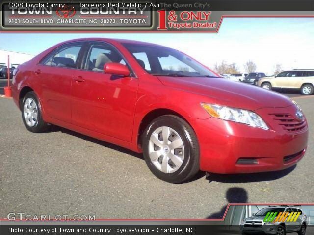 2008 Toyota Camry LE in Barcelona Red Metallic