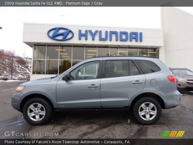 2009 Hyundai Santa Fe GLS 4WD in Platinum Sage