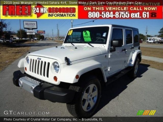 2010 Jeep Wrangler Unlimited Sahara 4x4 in Stone White