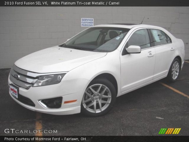 2010 Ford Fusion SEL V6 in White Platinum Tri-coat Metallic