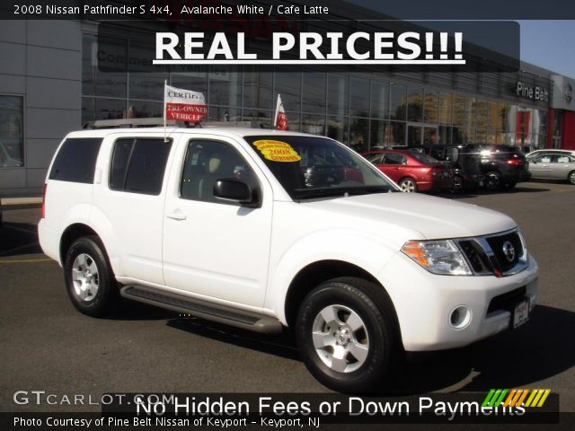 2008 Nissan Pathfinder S 4x4 in Avalanche White