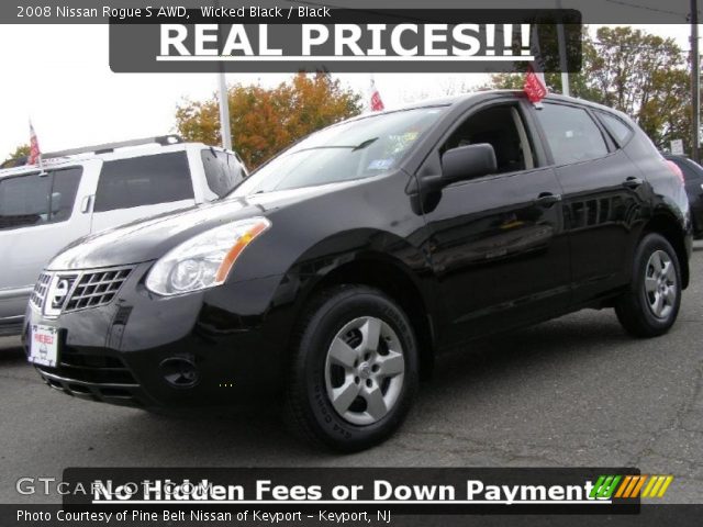 2008 Nissan Rogue S AWD in Wicked Black