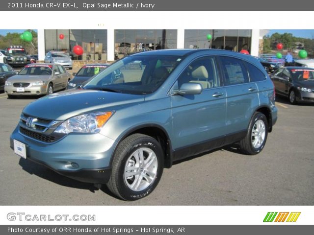 2011 Honda CR-V EX-L in Opal Sage Metallic