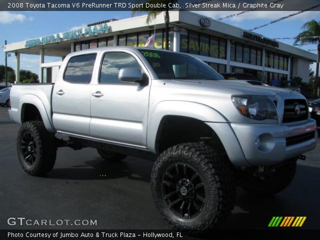 2008 Toyota Tacoma V6 PreRunner TRD Sport Double Cab in Silver Streak Mica