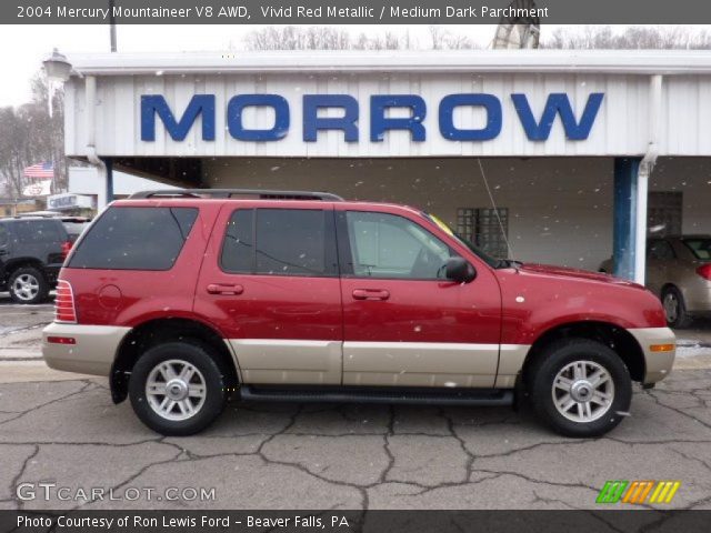 2004 Mercury Mountaineer V8 AWD in Vivid Red Metallic