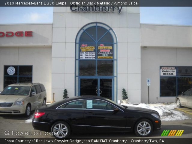 2010 Mercedes-Benz E 350 Coupe in Obsidian Black Metallic