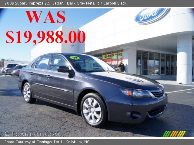 2009 Subaru Impreza 2.5i Sedan in Dark Gray Metallic
